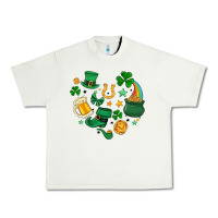 Pistachio st. patrick heart doodle Urban Heavy Tee - MaliasSmallBusiness