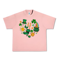 Salmon st. patrick heart doodle Urban Heavy Tee - MaliasSmallBusiness