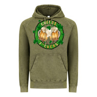 Vintage Olive cheers fckers Vintage Hoodie - MaliasSmallBusiness