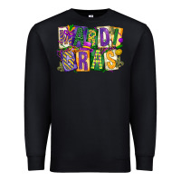 Black mardi  gras Premium Sweatshirt - CowGirlArtShop
