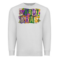 Dove Grey mardi  gras Premium Sweatshirt - CowGirlArtShop