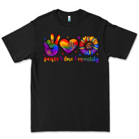 Black peace love equality Premium Tee - JahusDesignShop