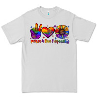 Dove Grey peace love equality Premium Tee - JahusDesignShop