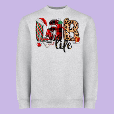 Lab Life Christmas Heavyweight Sweatshirt Designed By Maliassmallbusiness