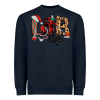 Navy lab life christmas Heavyweight Sweatshirt - MaliasSmallBusiness