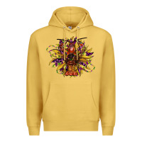 Antique Gold mardi gras sunflower Premium Hoodie - CowGirlArtShop