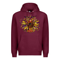 Burgundy mardi gras sunflower Premium Hoodie - CowGirlArtShop