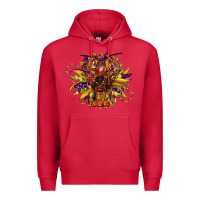 Cardinal mardi gras sunflower Premium Hoodie - CowGirlArtShop