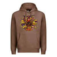 Chestnut mardi gras sunflower Premium Hoodie - CowGirlArtShop