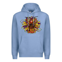 Colony Blue mardi gras sunflower Premium Hoodie - CowGirlArtShop