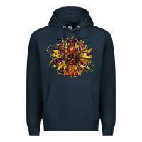 Navy mardi gras sunflower Premium Hoodie - CowGirlArtShop