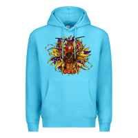 Ocean Blue mardi gras sunflower Premium Hoodie - CowGirlArtShop