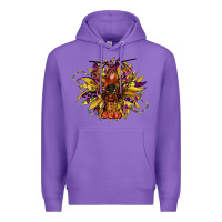 Purple mardi gras sunflower Premium Hoodie - CowGirlArtShop