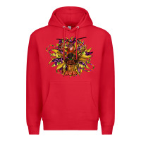 Red mardi gras sunflower Premium Hoodie - CowGirlArtShop