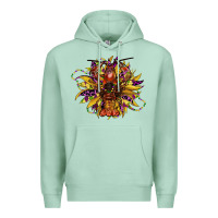 Seafoam mardi gras sunflower Premium Hoodie - CowGirlArtShop