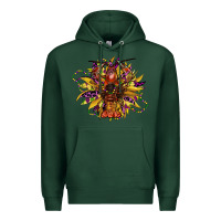 Sports Green mardi gras sunflower Premium Hoodie - CowGirlArtShop