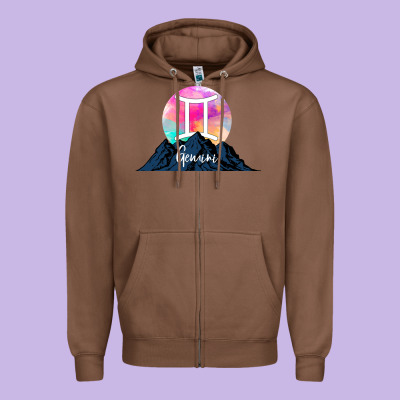 Gemini Zipper Hoodie Designed By Bettercallsaul