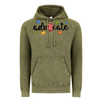 Vintage Olive advocate autism Vintage Hoodie - MaliasSmallBusiness