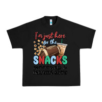 Black im just here for the snacks commercials and  halftime show Urban Heavy Tee - MaliasSmallBusiness