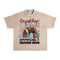French Oak im just here for the snacks commercials and  halftime show Urban Heavy Tee - MaliasSmallBusiness