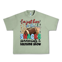 Oil Green im just here for the snacks commercials and  halftime show Urban Heavy Tee - MaliasSmallBusiness