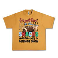 Peanut Butter im just here for the snacks commercials and  halftime show Urban Heavy Tee - MaliasSmallBusiness
