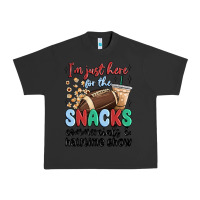 Pigment Black im just here for the snacks commercials and  halftime show Urban Heavy Tee - MaliasSmallBusiness