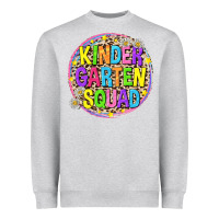 Heather Grey kindergarten squad Heavyweight Sweatshirt - NancyCooperArtShop