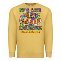 Antique Gold king cake calories dont count mardi gras Premium Sweatshirt - CowGirlArtShop