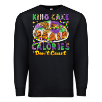 Black king cake calories dont count mardi gras Premium Sweatshirt - CowGirlArtShop