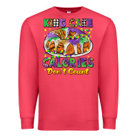 Cardinal king cake calories dont count mardi gras Premium Sweatshirt - CowGirlArtShop