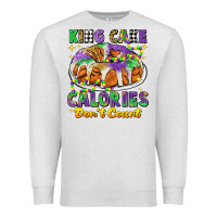 Oatmeal Heather king cake calories dont count mardi gras Premium Sweatshirt - CowGirlArtShop