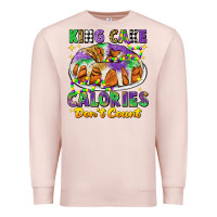 Pale Pink king cake calories dont count mardi gras Premium Sweatshirt - CowGirlArtShop