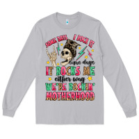 Moon Dust some days i rock it some days it rocks me Long Sleeve Tee - MaliasSmallBusiness