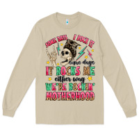 Mushroom some days i rock it some days it rocks me Long Sleeve Tee - MaliasSmallBusiness