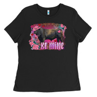 Black be mine black angus bull Ladies Tee - RanaPortraitStore