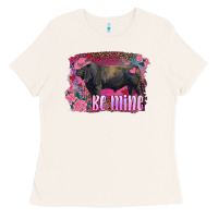 Bone be mine black angus bull Ladies Tee - RanaPortraitStore