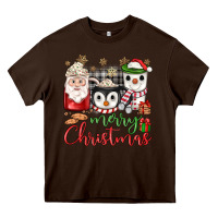 Chocolate Brown merry Christmas coffee Heavy Core Tee - JahusDesignShop