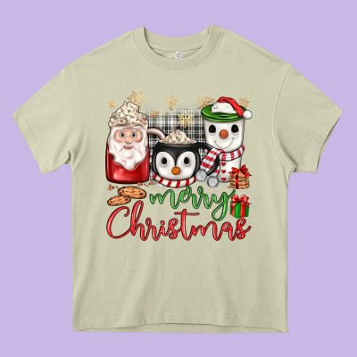 Merry Christmas Coffee Heavy Core Tee Designed By Jahusdesignshop