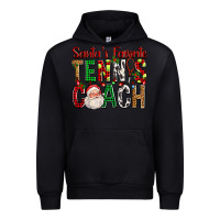 Black Santa's Favorite Tennis Coach For Christmas Urban Hoodie - FaDigitalArtStudio