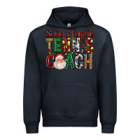 Navy Santa's Favorite Tennis Coach For Christmas Urban Hoodie - FaDigitalArtStudio