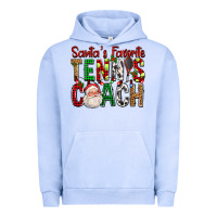 Pigment Grape Ice Santa's Favorite Tennis Coach For Christmas Urban Hoodie - FaDigitalArtStudio