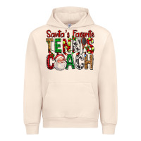 Sandshell Santa's Favorite Tennis Coach For Christmas Urban Hoodie - FaDigitalArtStudio