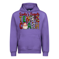 Tulip Santa's Favorite Tennis Coach For Christmas Urban Hoodie - FaDigitalArtStudio