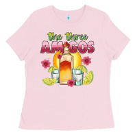 Bubblegum Pink the three amigos Ladies Tee - JahusDesignShop