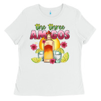 White the three amigos Ladies Tee - JahusDesignShop