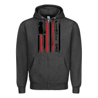Charcoal Heather Pitbull Dad Zipper Hoodie - Bettercallsaul