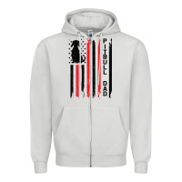 Dove Grey Pitbull Dad Zipper Hoodie - Bettercallsaul