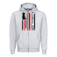 Heather Grey Pitbull Dad Zipper Hoodie - Bettercallsaul