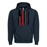 Navy Pitbull Dad Zipper Hoodie - Bettercallsaul